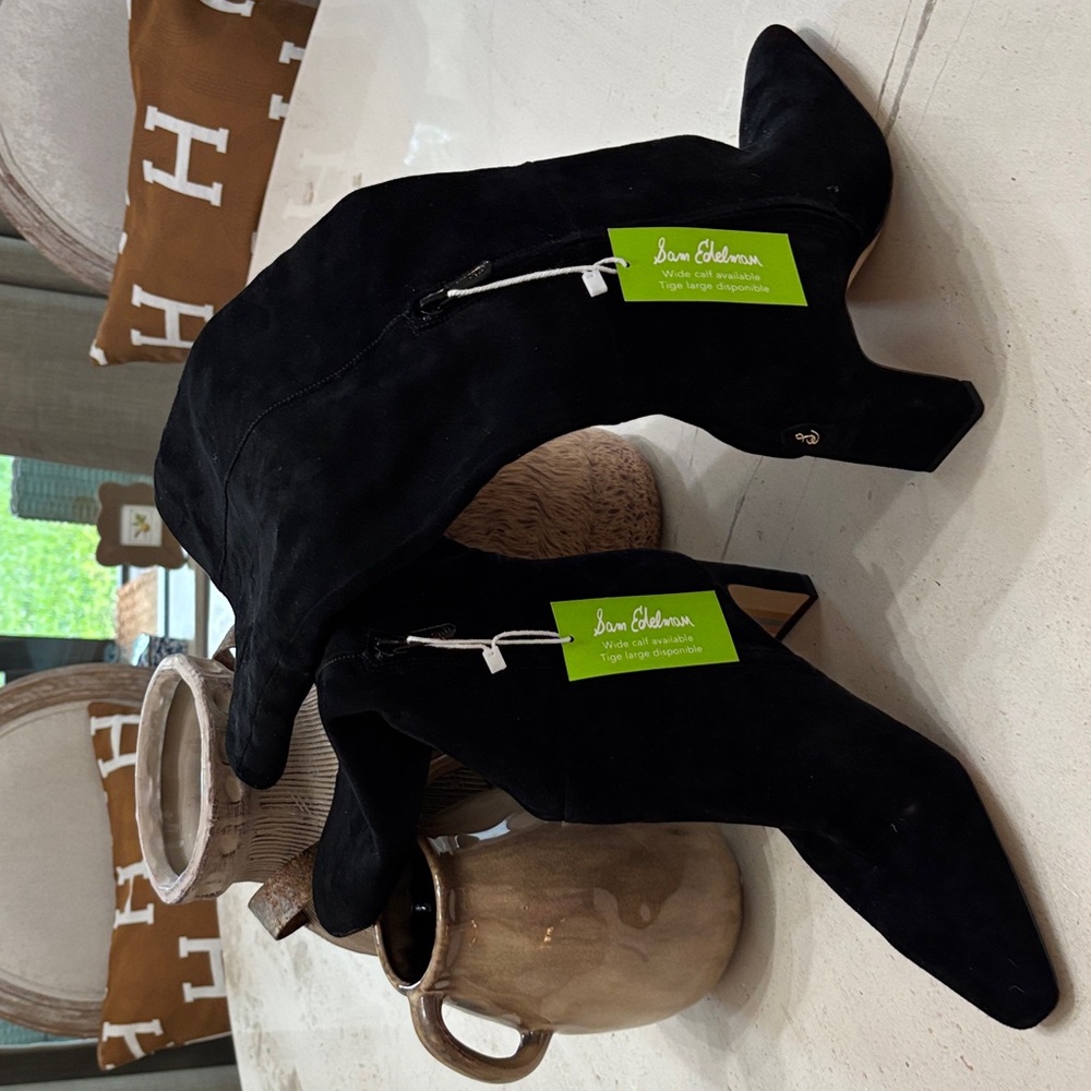 Sam Edelman Black Heeled Boots